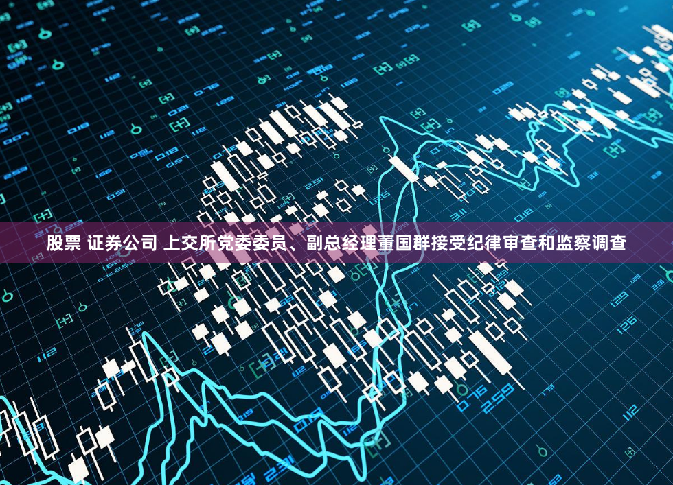 股票 证券公司 上交所党委委员、副总经理董国群接受纪律审查和监察调查